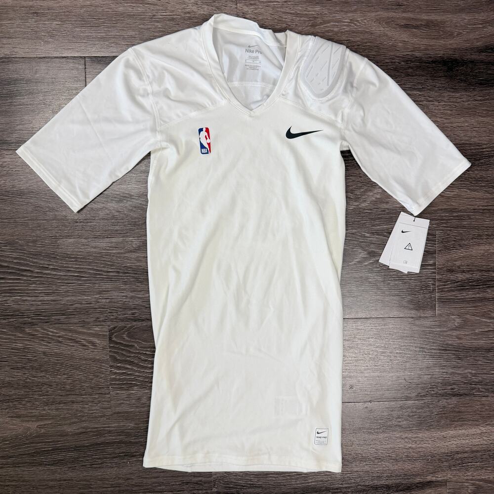 Nike NBA Player Issue Hyperstrong Compression Shirt White ST NWT BQ2382-100